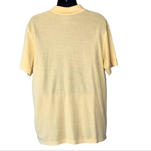 Sun River Pique Polo Shirt Collared Yellow Short Sleeve Men’s Size XL - Picture 6 of 8